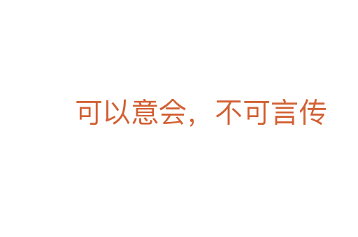 可以意会,不可言传