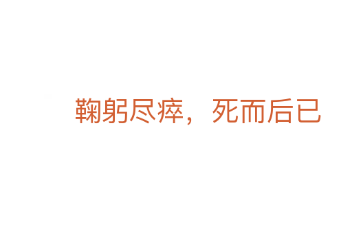 鞠躬尽瘁,死而后已